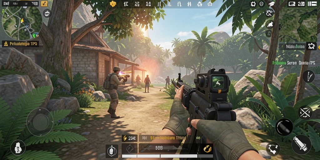 Gameplay TPS yang mendebarkan dalam 234E.