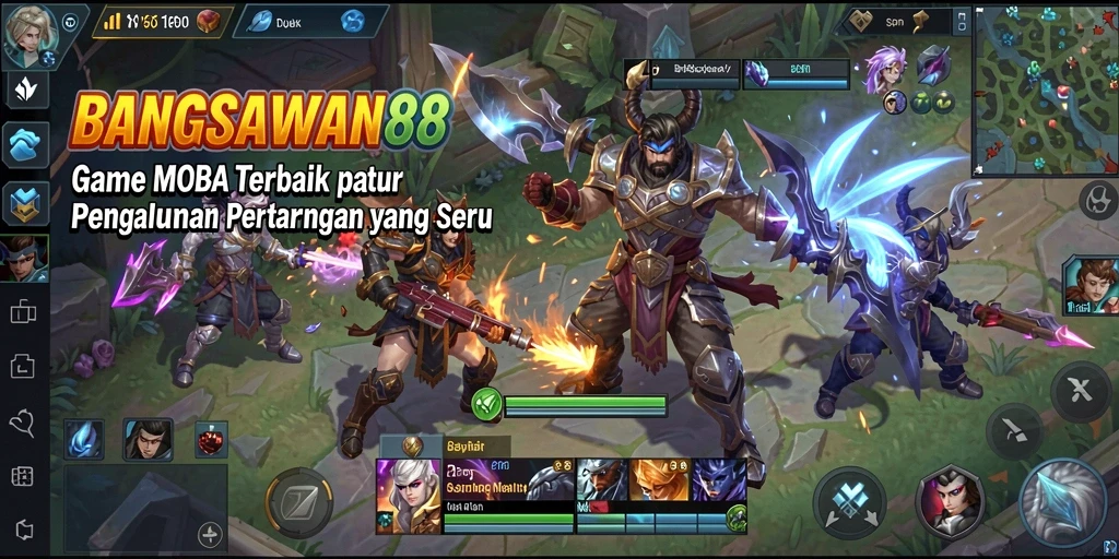 Tangkapan layar gameplay seru BANGSAWAN88 di arena pertempuran.