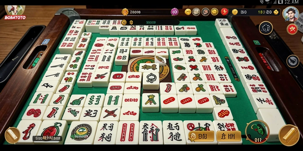 Screenshot menampilkan gameplay Mahjong BOBATOTO yang seru.