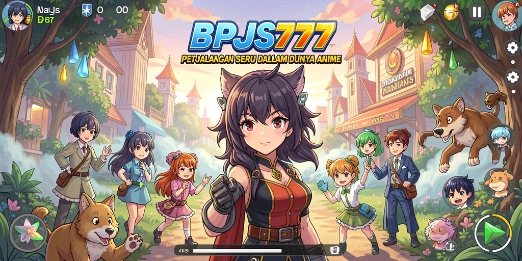 Screenshot permainan BPJS777 menampilkan aksi seru dengan karakter Anime.