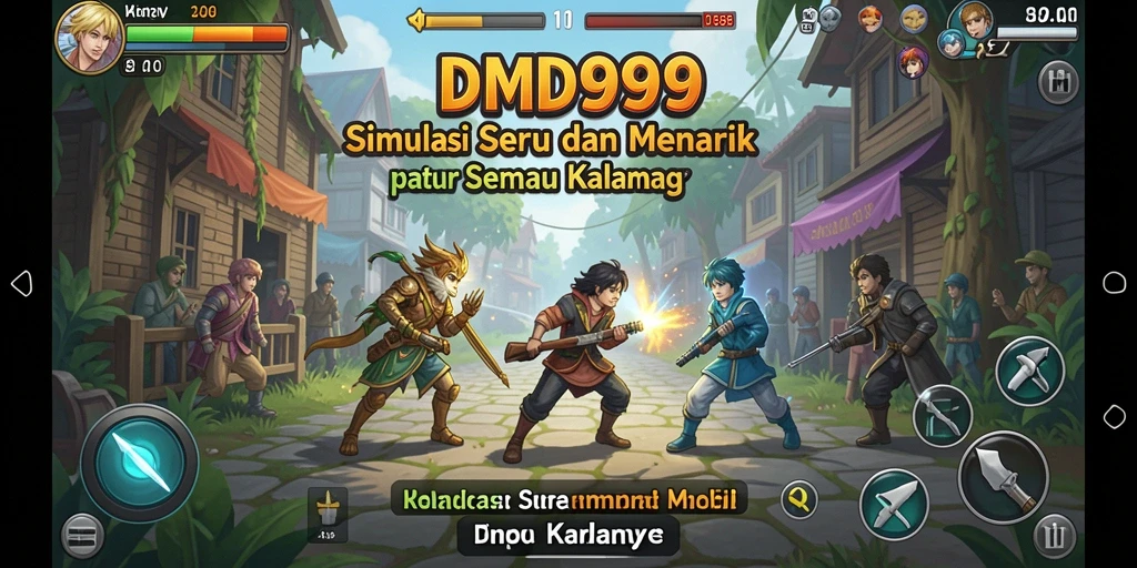 Tampilan gameplay DMD999 yang menarik dan interaktif.