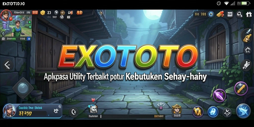Screenshot utama EXOTOTO menampilkan antarmuka yang ramah pengguna dan fitur pengingat.