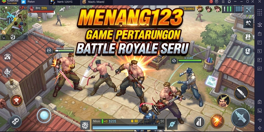Gameplay MENANG123 yang mendebarkan dalam pertarungan Battle Royale.
