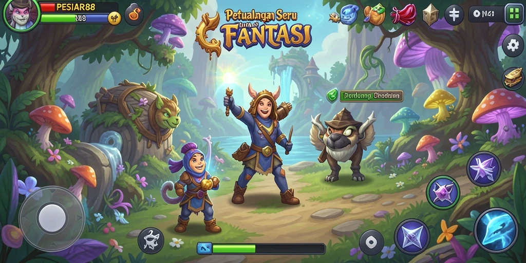 Tangkapan layar dari gameplay PESIAR88 yang penuh aksi.