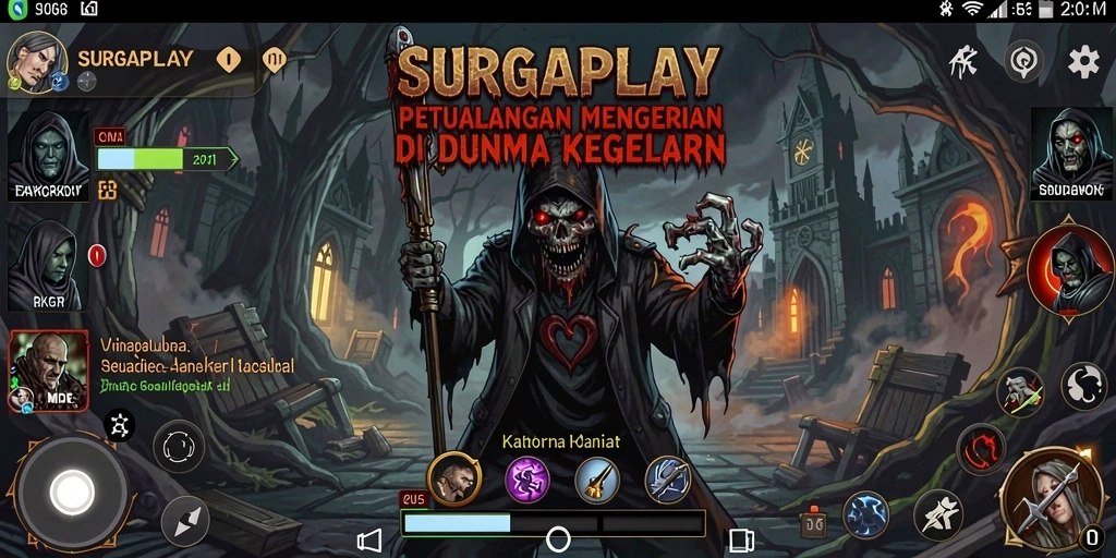 Gameplay SURGAPLAY dengan suasana Horror yang menyeramkan.