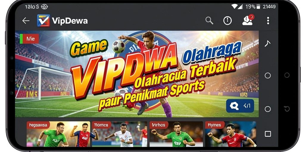 Tampilan gameplay yang menarik dalam VIPDEWA dengan aksi olahraga yang seru.