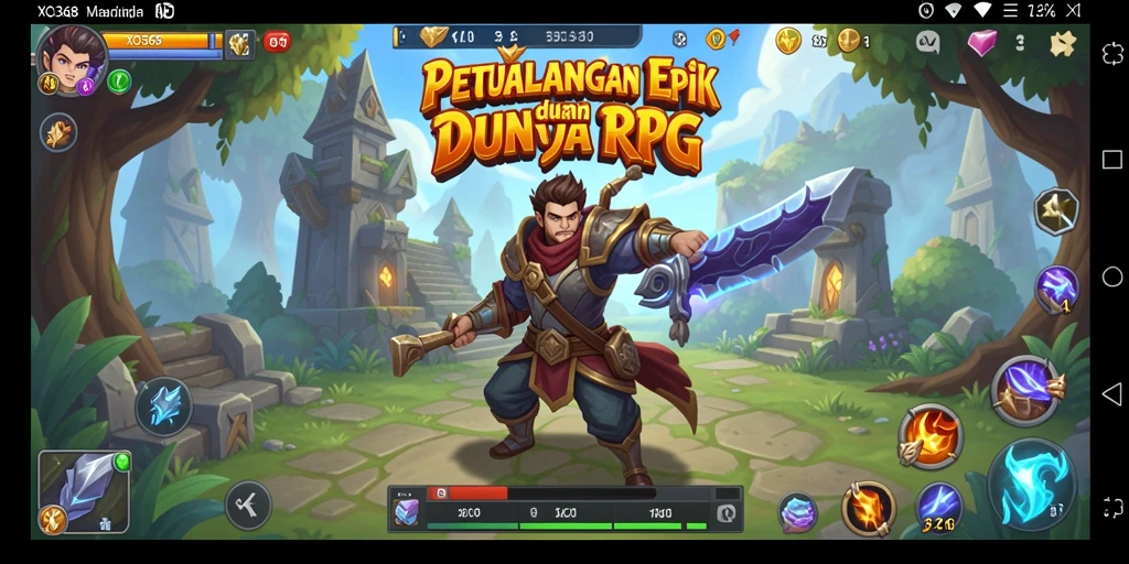 Tangkapan layar utama dari gameplay epik dalam XO368.