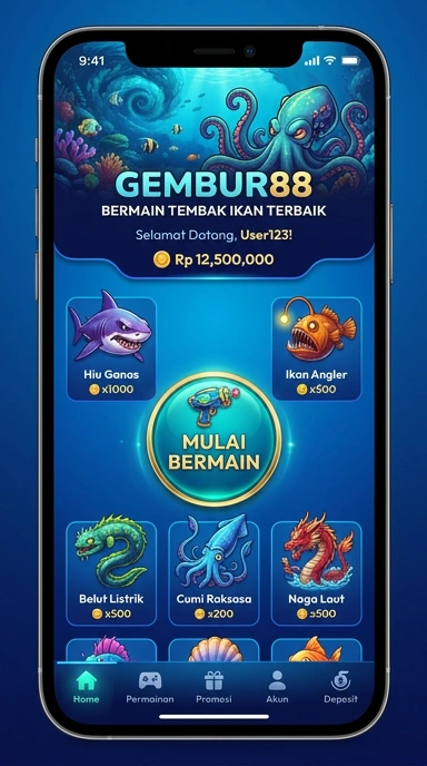 Halaman detail aplikasi dengan informasi lengkap di gembur88.